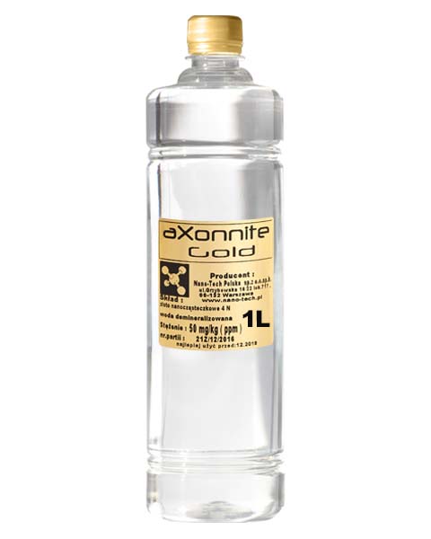 Złota Woda nano-TECH - aXonnite Gold - 1 L